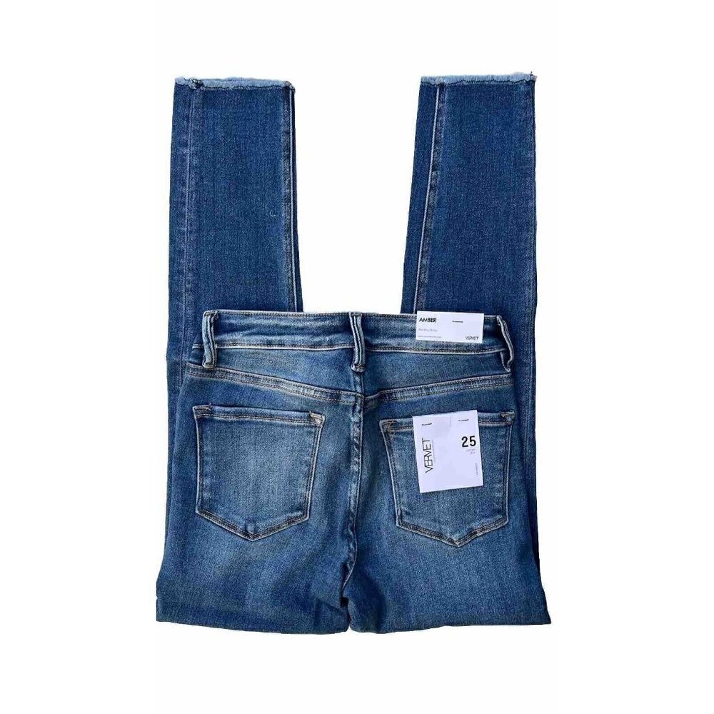 Vervet By Flying Monkey Amber Mid-Rise Skinny Jeans for Women - Size 25 - Picture 9 of 16